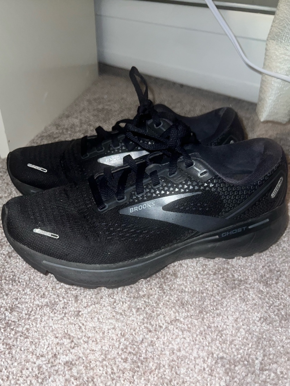 Brooks Men's Ghost Running Shoes - Black 8